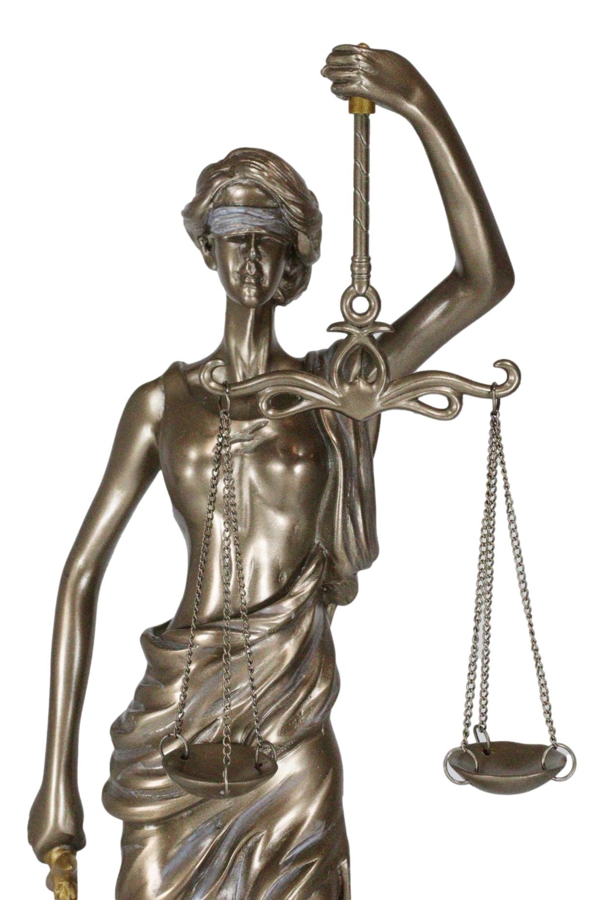 Ebros Gift Resin Contemporary Roman Greek Goddess Lady Of Justice Statue 15"H La Justica Themis