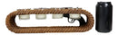 Ebros Western Cowboy Ropes And Revolver Pistol Double Votive Tea Light Candle Holder