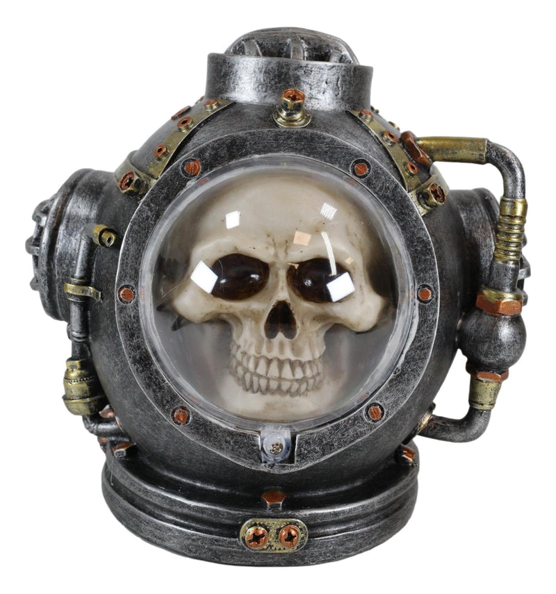 Ebros Steampunk Nautical Marine Diver Helm Submarine Ship Skull Macabre Figurine