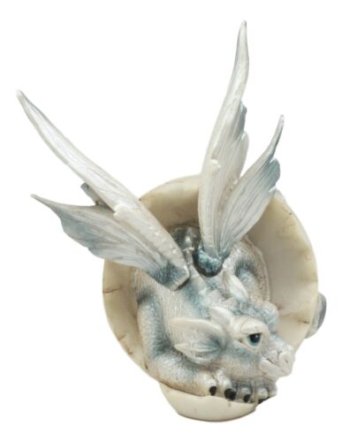 June Birthstone Dragon Egg Statue 5"Tall Alexandrite June Birthday Gem Dragon - Ebros Gift