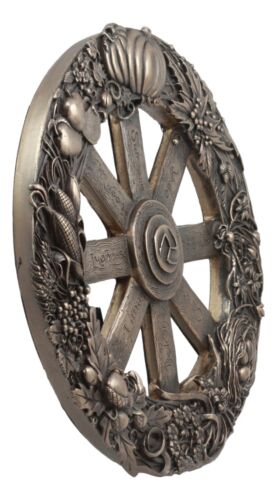Wheel of The Year Wall Plaque Eight Pagan Festivals Sabbats By Maxine Miller