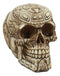 Mayan Tribal Tattoo Chieftain Skull Statue Skeleton Cranium Voodoo Figurine