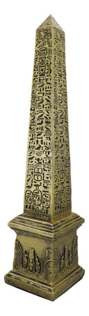 Ebros Egyptian Theme Obelisk Temple of Ra with Hieroglyphs 10" Tall Sculpture