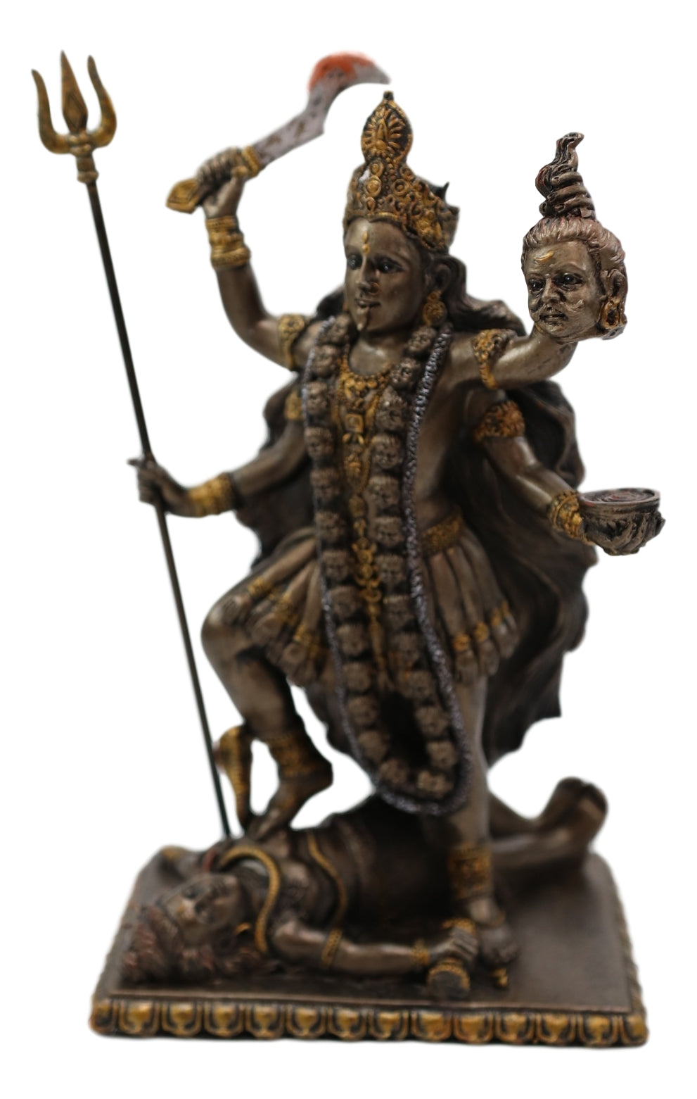 Hindu Goddess Of Time And Death Kali Bhavatārini Figurine Eastern Enlightenment - Ebros Gift