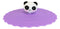 Set Of 4 Purple Panda Reusable Silicone Coffee Tea Cup Cover Lids Air Tight