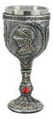 Ebros Heraldry Medieval Renaissance Royal Knight Suit of Armor Wine Goblet Chalice 5oz