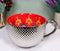 Large Luxury Silver Plated Ottoman Style Red Flower Mug Bowl 24oz Set Of Two