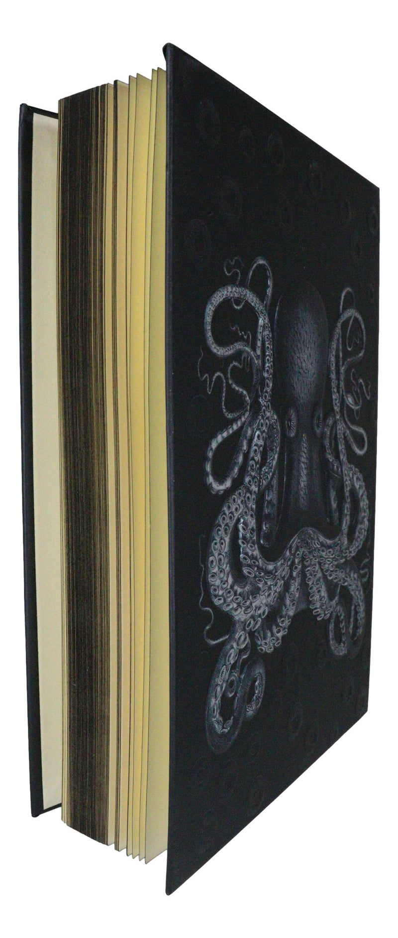 Necromancy Gothic Cthulhu Sea Octopus Skull Blank Page Hardcover Journal Book