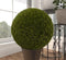 Home And Garden 15"D Round Green Artificial Faux Spiky Grass Topiary Ball
