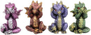 Ebros Baby Dragons in See Hear Speak No Evil Poses Miniature Figurines Set of 12