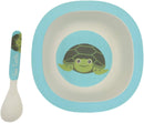 Ebros Sea Turtle 5 Piece Organic Bamboo Dinnerware Set For Children Toddler