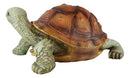 Large Lifelike Galapagos Tortoise Turtle Statue 16.5"Wide Lucky Fortune Talisman
