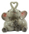 Loving Hugs Elephant Couple Figurine With Heart Shaped Trunks Anniversary Decor