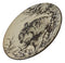 Pack Of 2 Rustic Western Forest Spirit Gray Wolf Salad Appetizer Plates 8.75"D