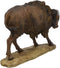 Ebros American Bison Buffalo Standing On The Plains Decorative Figurine 9" Long