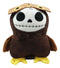 Larger Furry Bones Skeleton Hootie The Brown Owl Plush Toy Doll Collectible 9"H