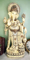 Ebros 21" Tall Hindu Ganesha On Lotus Throne with Percussion Maracas Statue - Ebros Gift