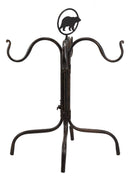 Ebros Metal Rustic Forest Black Bear Mug Tree Holder Organizer Rack Stand With 4 Hooks