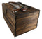 Large Western Six Shooter Pistol Guns Ammo Bullets Decorative Wooden Box 15"L