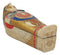 Egyptian Golden Horus King Tut Sarcophagus With Mummy Insert Figurine 3pc Set