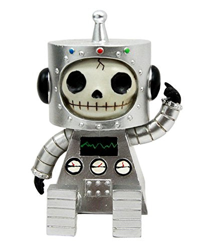 Ebros Larger Furrybones Space Robot ET Hooded Skeleton Monster Figurine Collectible Sculpture Decorative