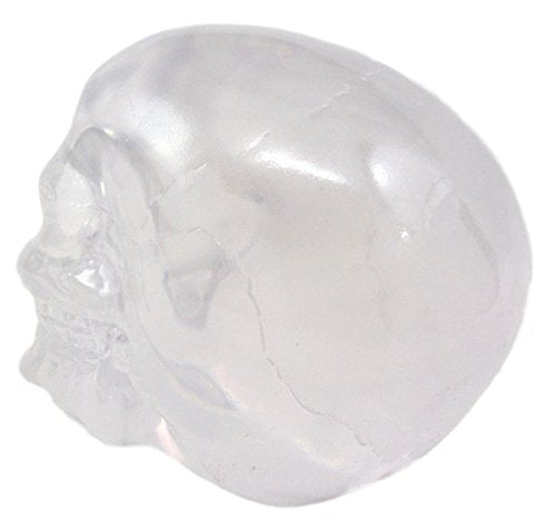 Ebros Gift Occultic Witchcraft Shrine Clear Acrylic Resin Translucent Skull Decorative Figurine 6" L
