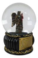 Christian Holy Archangel Saint Gabriel Messenger Of God Water Globe Figurine