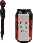 Set Of Two Black Dias De Los Muertos Day Of The Dead Sugar Skull Stationery Pen