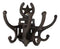 Ebros Cast Iron Western Star Horseshoe Free Spinning Swivel Wall Hanger Hooks