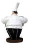 Big Chef Mario With Tall Hat Salt And Pepper Shakers Holder Figurine 6.25"H
