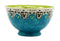 Ebros Set of 4 Luxury Ottoman Style Textured Dining Bowls 5.75"Diameter Made Of Ceramic Ideal For Home Decor Dinnerware & Giftware (Turquoise Blossom)