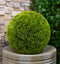 Home And Garden 15"D Round Green Artificial Faux Spiky Grass Topiary Ball