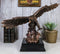 American Bald Eagle Swooping Towards Water Bronze Electroplated Resin Figurine