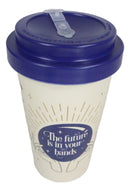 Fortune Teller Psychic Scrying Ball Palm Hands Travel Mug Cup W/ Lid And Sleeve