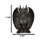 Gothic Winged Dragon Guard Gargoyle With Translucent Eyes Candle Holder Figurine