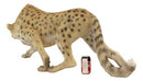 Large 49" Long Lifelike Safari Lightning Predator Prowling Cheetah Statue Decor