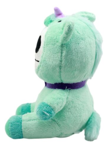 Furrybones Blue Enchanted Unicorn Unie Skeleton Monster Plush Doll Toy Ornament
