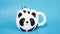Ebros Giant Panda Bear Ceramic Coffee Mug With Sleeping Cub Latch On Spoon Set