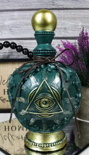 Occult Wicca Spiritual Pyramid All Seeing Eye of Providence Faux Bottle Decor