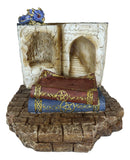 Ebros Fantasy Book Of Spells LED Display Stand W/ 12 Miniature Dragon Figurines