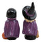 Ebros Halloween Witch Kissing Vampire Salt And Pepper Shakers Set Ceramic Magnet