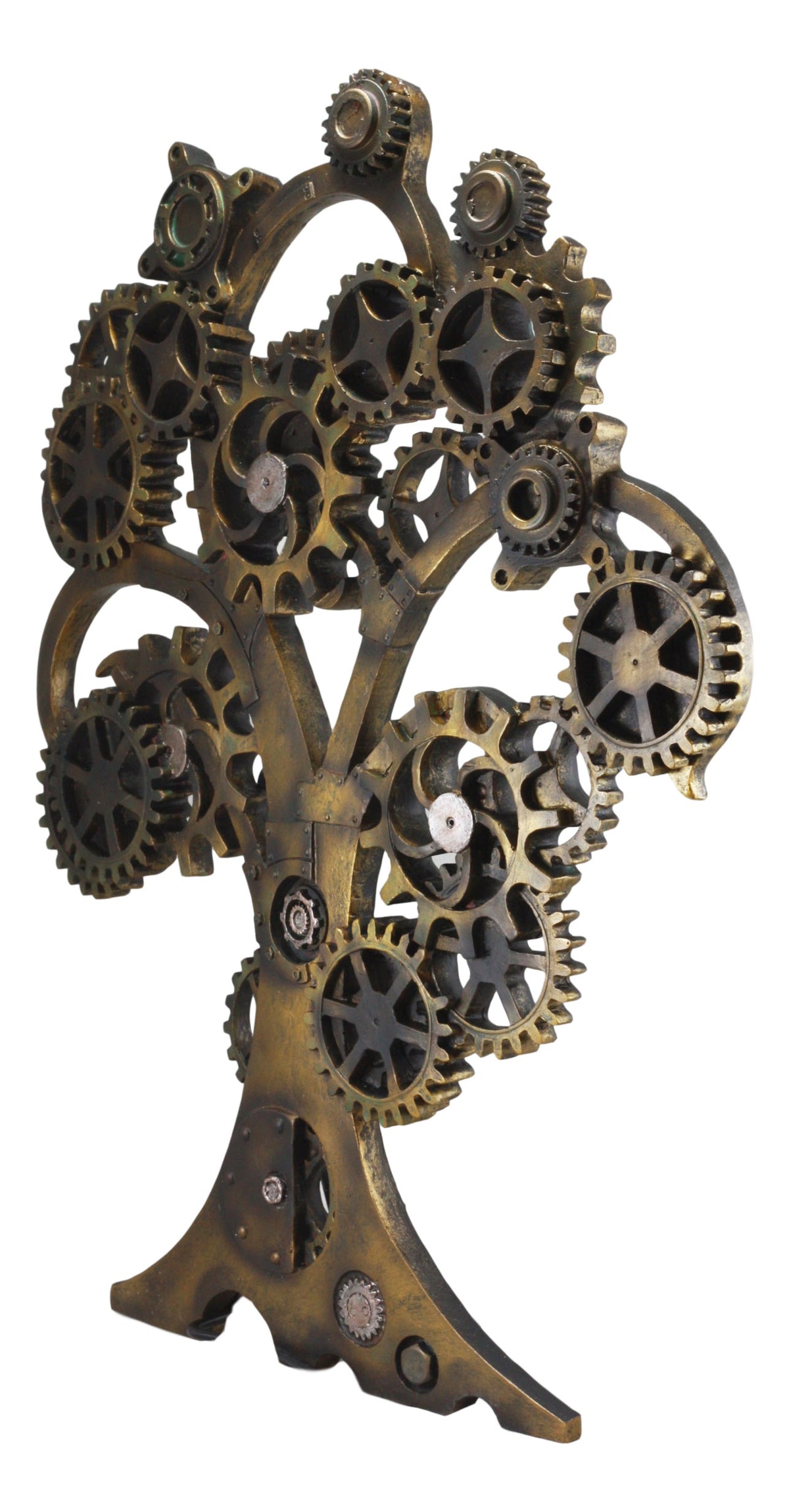 Ebros Large 20" High Steampunk Tree of Life Wall Decor Victorian Sci Fi Celtic Sacred Tree with Painted Gearwork Pressure Gauge Hanging Plaque Figurine - Ebros Gift
