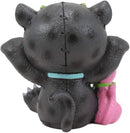 Ebros Larger Furry Bones Bagheera & Pink Panther Skeleton Figurine 3.5" Tall