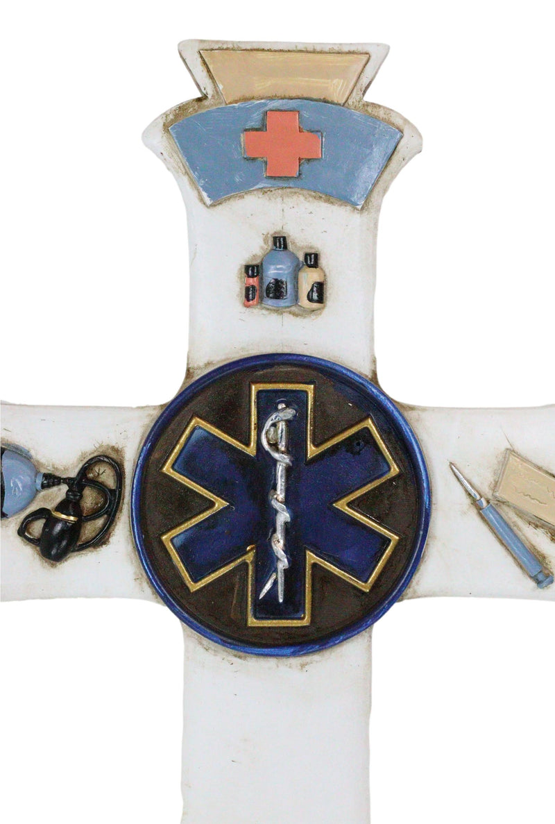 Nursing Is Caring Physician Medic Stethoscope Doctor Nurse Surgeon Wall Cross