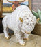 Ebros Gift Native American Sacred White Bison Buffalo Decorative Resin Figurine 8.75" Long