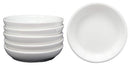 Ebros White Porcelain Contemporary Condiments Soy Sauce Dipping Plate or Dish Set of 6 Great Housewarming Gift Or Party Decor For Sushi Asian Dining Oil Chili Paste Chip Dips Restaurant Supply