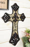 Rustic Southwestern Tuscany French Fleur De Lis God Bless Our Home Wall Cross