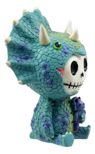Furrybones Spike Triceratops Dinosaur Costume Skeleton Monster Sit Up Ornament