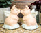 Ceramic When Pigs Fly Angel Pig Couple On Clouds Kissing Salt And Pepper Shakers