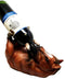 Ebros Chestnut Equestrian Stallion Horse Drinking Wine Bottle Holder Decor